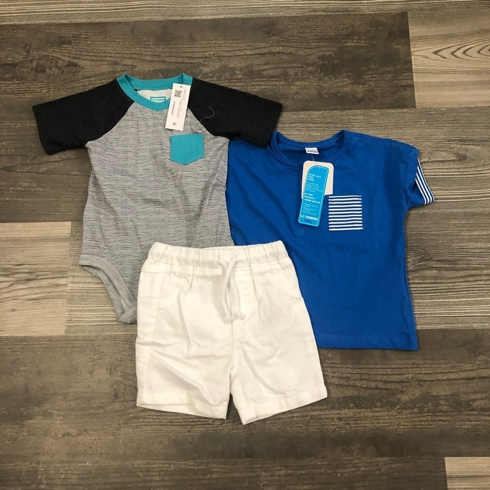 LC Waikiki Baby Shirt and Shorts Outfit Set 12-18 mths